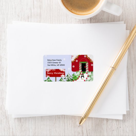 Santa's workshop etiket (Insitu)