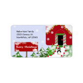 Santa's workshop etiket (Voorkant)