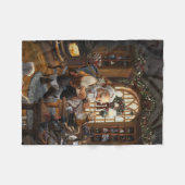 Santa's workshop fleece deken (Voorkant (Horizontaal))