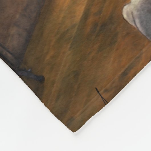 Santa's workshop fleece deken (Hoek)