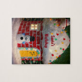 Santa's Workshop Fotopuzzel met cadeaudoos Legpuzzel (Horizontaal)