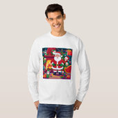 Santa's Workshop Fun: Creëer een levendig T-shirt (Voorkant volledig)