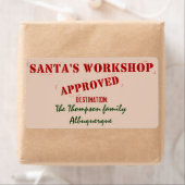 Santa's Workshop Gepersonaliseerde Labels (Insitu)
