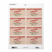 Santa's Workshop Gepersonaliseerde Labels (Full Sheet)
