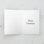 Santa's Workshop Green Feestdagen Kaart (Binnen)