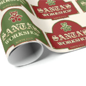 Santa's Workshop inpakpapier (Rol Hoek)