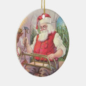 Santa's Workshop Keramisch Ornament (Rechts)