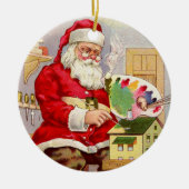  Santa's Workshop Keramisch Ornament (Voorkant)