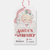 Santa's Workshop Kerstcadeau Label Cadeaulabel (Voorkant)