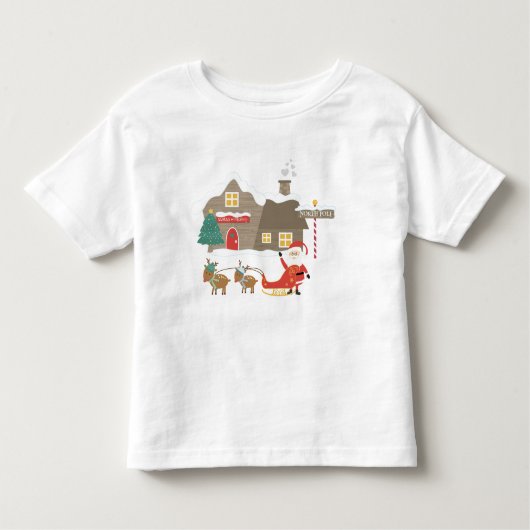 Santa's Workshop - Kerstmis Kinder Shirts (Voorkant)