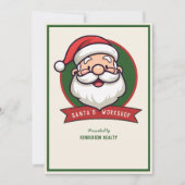 Santa's Workshop Kerstvakantie feestje Kaart (Voorkant)