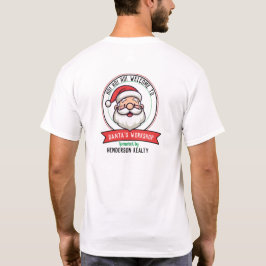 Santa's Workshop Kleine Helper Elf gepersonaliseer T-shirt