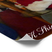 Santa's Workshop met poppen en speelgoed Poster (Hoek)