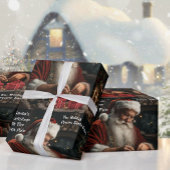 Santa's Workshop Naam van kind toevoegen Ai Cadeaupapier