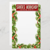 Santa's workshop Noordpool Briefpapier (Voorkant / Achterkant)