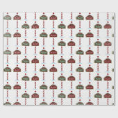 Santa's Workshop Noordpool Kerstmis Cadeaupapier (Vlak)