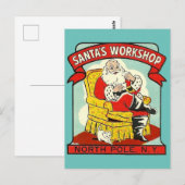 Santa's Workshop, North Pole N.Y. - Briefkaart (Voorkant / Achterkant)