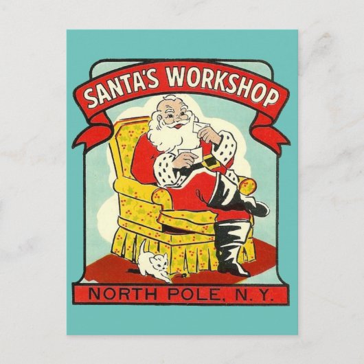 Santa's Workshop, North Pole N.Y. - Briefkaart (Voorkant)