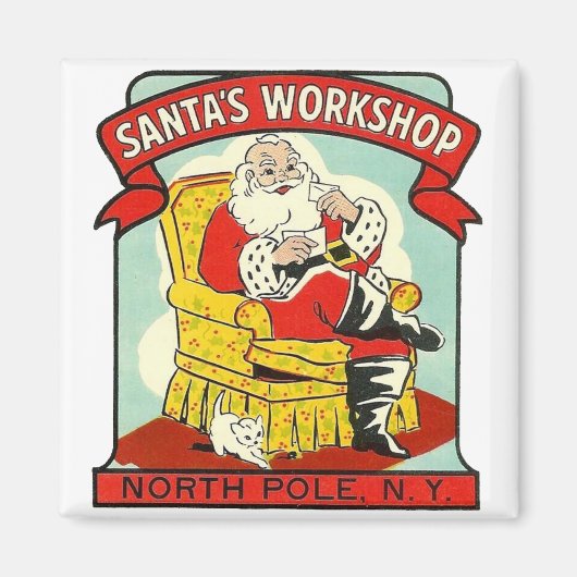 Santa's Workshop North Pole N.Y. - Magnet (Voorkant)
