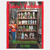 Santa's Workshop Nutcrackers Fleece Blanket (Voorkant)