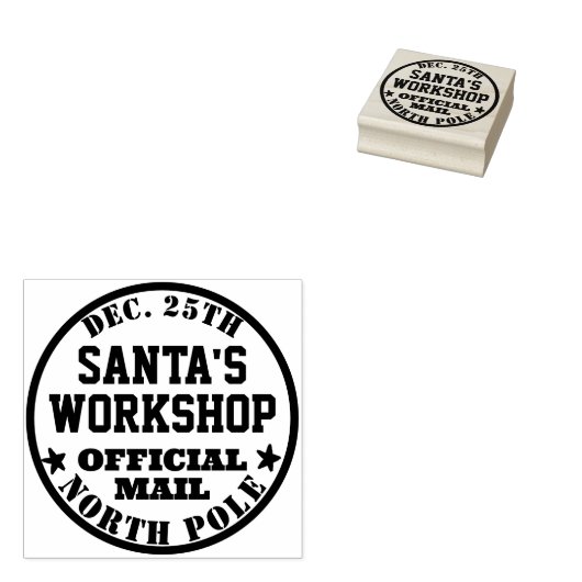 Santa's Workshop Officiële postbezorging Rubberstempel (Gestempeld)