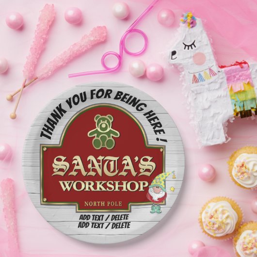 Santa's Workshop Papier Bord (Feest)