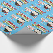 Santa's Workshop Penguin Cadeaupapier (Hoek)