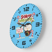 Santa's Workshop Penguin Grote Klok (Hoek)