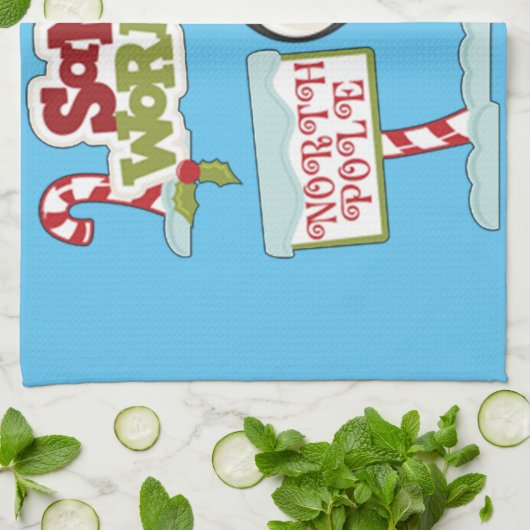 Santa's Workshop Penguin Theedoek (Gevouwen)