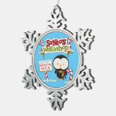 Santa's Workshop Penguin Tin Sneeuwvlok Ornament (Rechts)