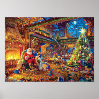 Santa's workshop poster