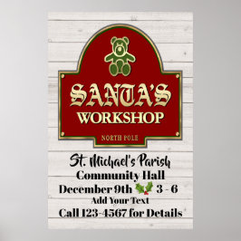 Santa's Workshop-Poster Poster