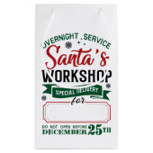 Santa's Workshop Speciale bezorging Klein Cadeauzakje (Achterkant)