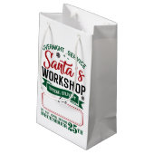 Santa's Workshop Speciale bezorging Klein Cadeauzakje (Achterkant Gekanteld)
