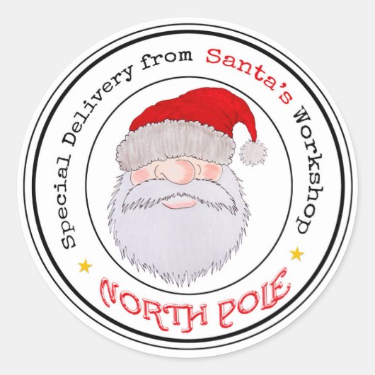 Santa's Workshop Sticker (Voorkant)