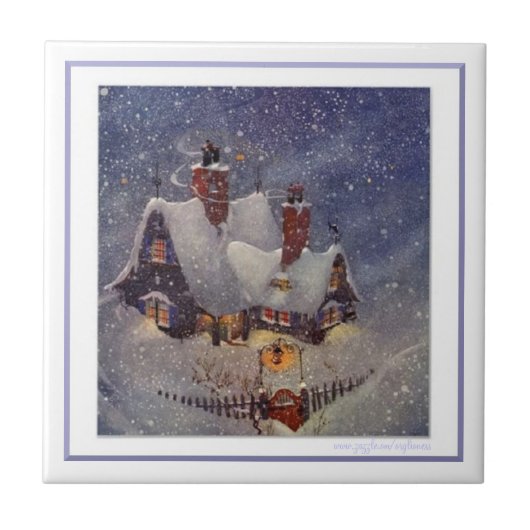 Santa's workshop tegeltje (Voorkant)