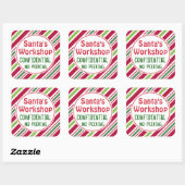 Santa's Workshop Vertrouwelijke Kerst stickers (Vel)