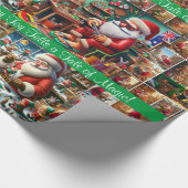 Santa's Workshop: waar elke Speelgoed een verhaal Cadeaupapier (Hoek)
