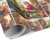 Santa's Workshop: waar elke Speelgoed een verhaal Cadeaupapier (Rol Hoek)