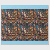 Santa's Workshop Wonderland Matte Wrapping Paper Cadeaupapier (Vlak)
