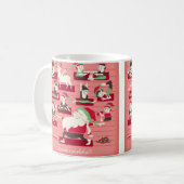 Santa's Workshop Yoga-Mok voor kerstmis Koffiemok (Voorkant links)
