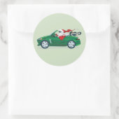 Santa's World Tour Convertible Ronde Sticker (Tas)