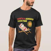 Santas Zomervakantie Kerstmis in juli T-shirt (Voorkant)