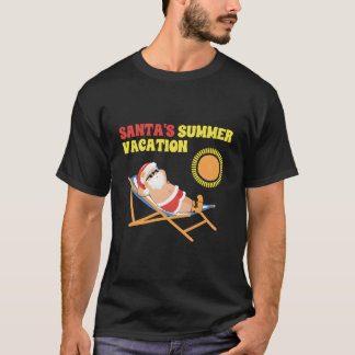 Santas Zomervakantie Kerstmis in juli T-shirt
