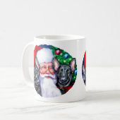 Santa's zwarte duitse Sheperd Dogs Koffiemok (Voorkant links)