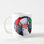 Santa's zwarte duitse Sheperd Dogs Koffiemok (Links)
