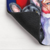 Santa's zwarte duitse Sheperd Dogs Muismat (Hoek)
