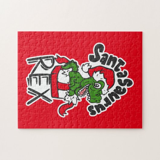 Santasaurus Rex Legpuzzel (Horizontaal)