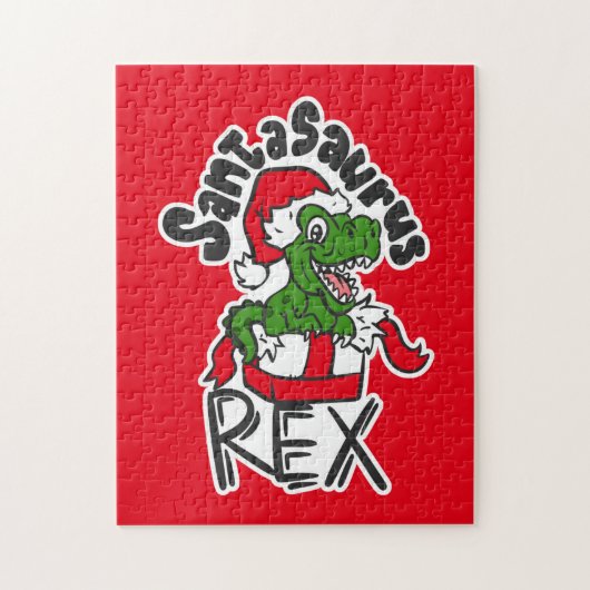 Santasaurus Rex Legpuzzel (Verticaal)