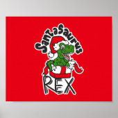 Santasaurus Rex Poster (Voorkant)